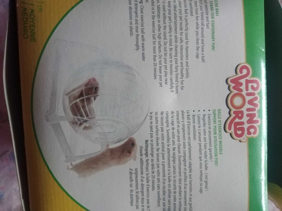 Bola de exercício para pequenos roedores