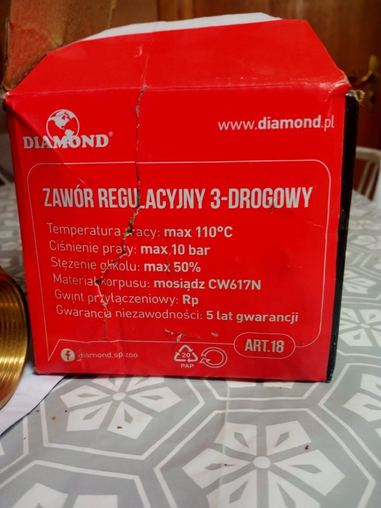 Zawòr trójdrożny 1.5 całą