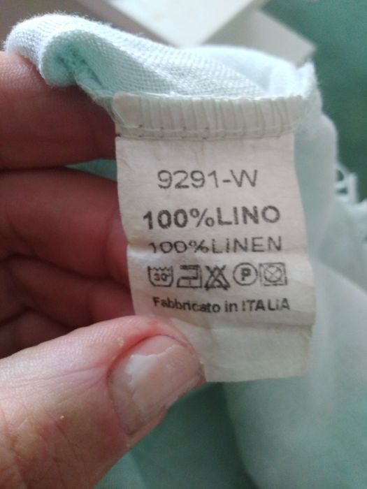 Piękna włoska bluzka len uniwersalna