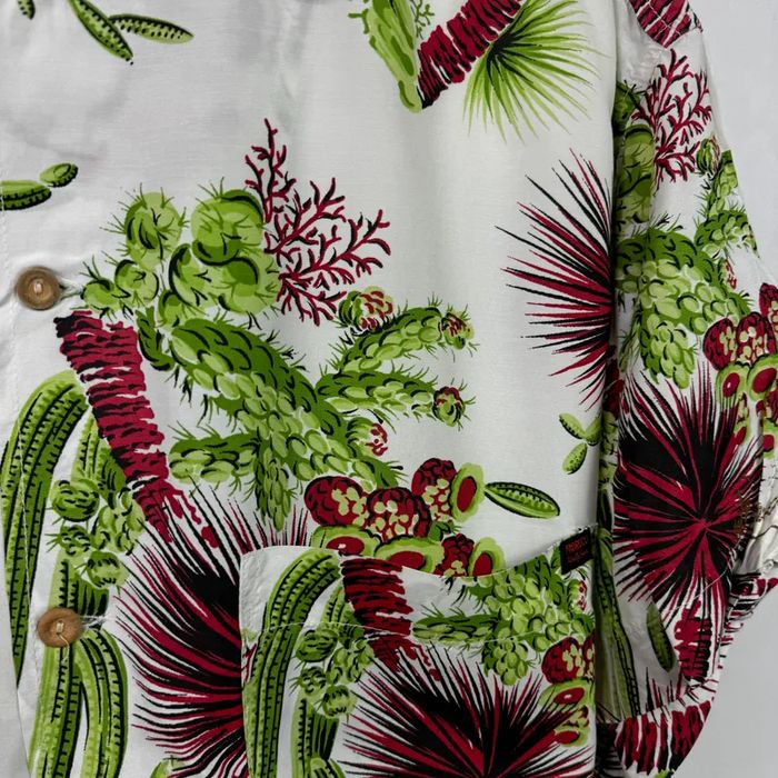 Koszula z krótkim rękawem t-shirt hawajka lata 80 vintage