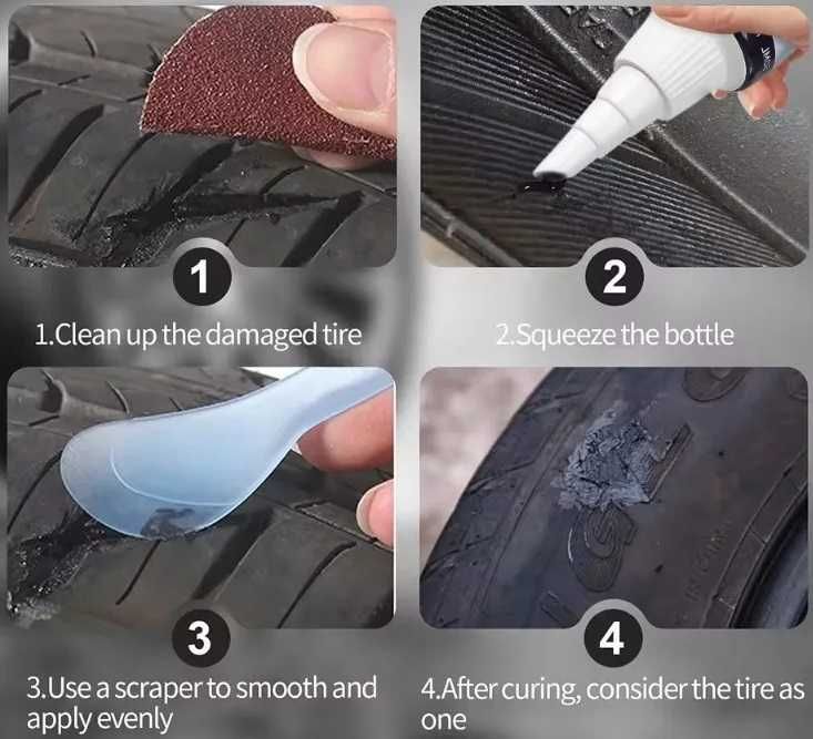 Прочная жидкость для ремонта резины 50 мл.