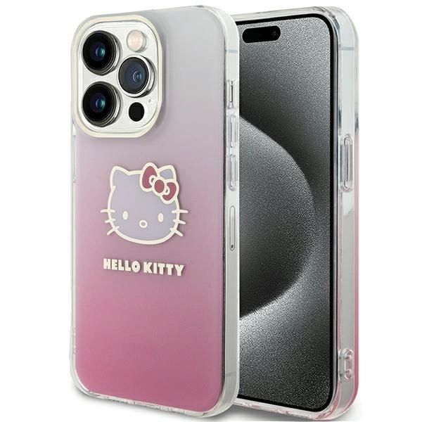 Etui Ochronne Hello Kitty do iPhone 14 Pro Max - Różowe Glitter