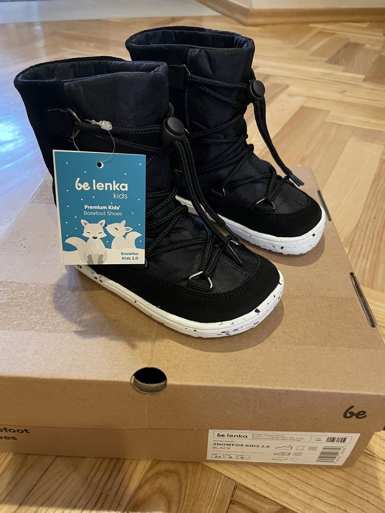 NOWE śniegowce Be Lenka Snowfox Kids 2.0 barefoot, bosa stópka 25