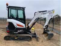 Minikoparka bobcat E27bez operatora wynajem na doby FV