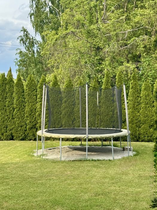 Trampolina Essential 365 z drabinka Decathlon Domyos