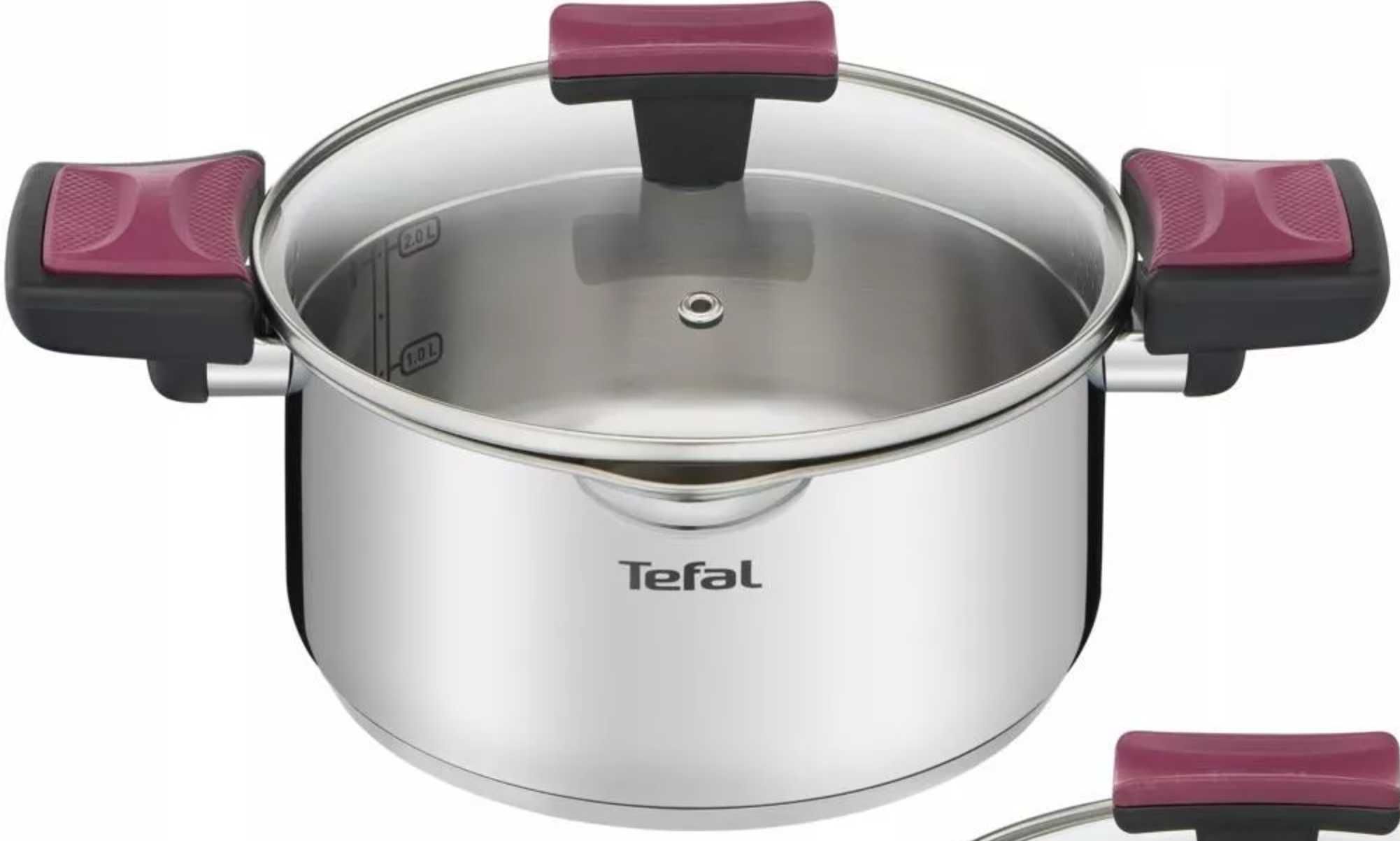 Каструля з кришкою Tefal Cook&Clip 20см 2,9л Кастрюля нержавейка Баняк