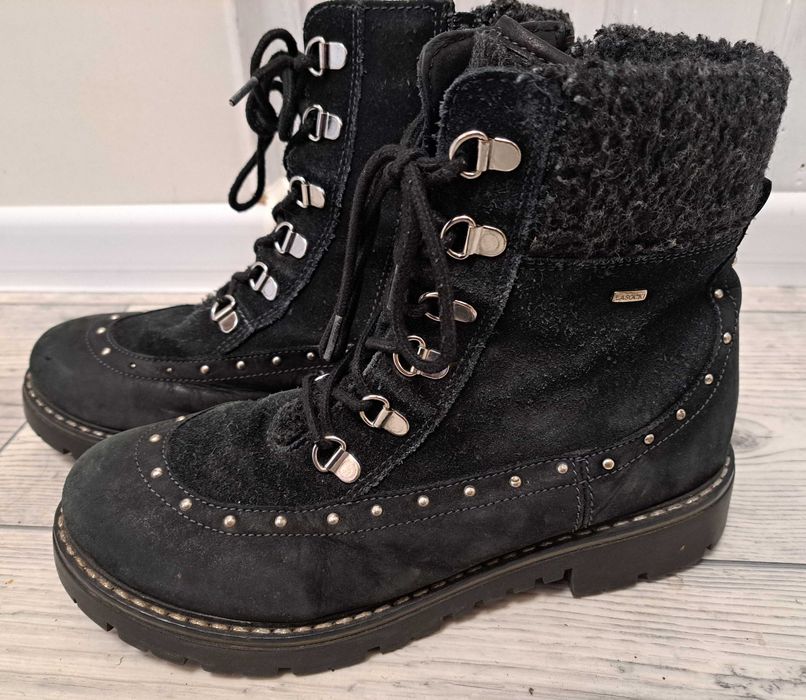 Buty zimowe, rozmiar 36, skóra naturalna