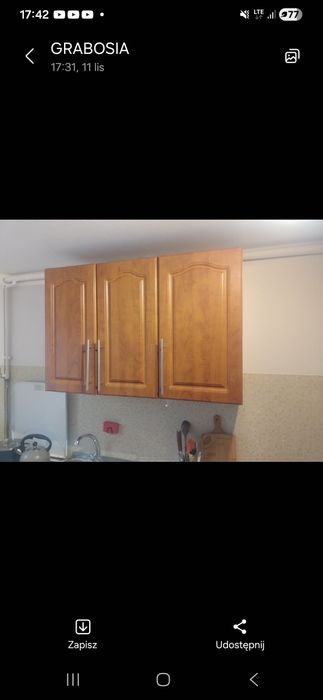 Sprzedam meble kuchenne, zlewozmywak i kuchenkę gazową z piekarnikiem