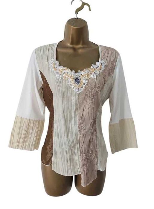 Vintage top z rękawami 3/4 12