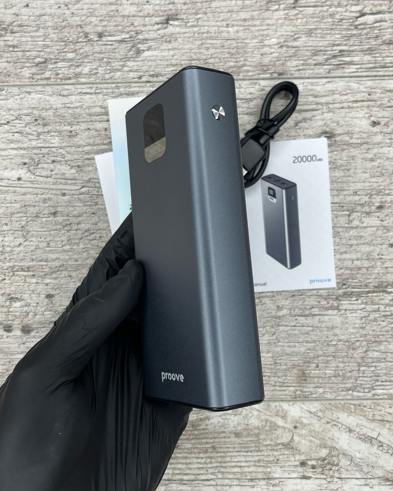 Оригінальний павербанк Proove 20000 mAh 22,5w з гарантією і ємністю
