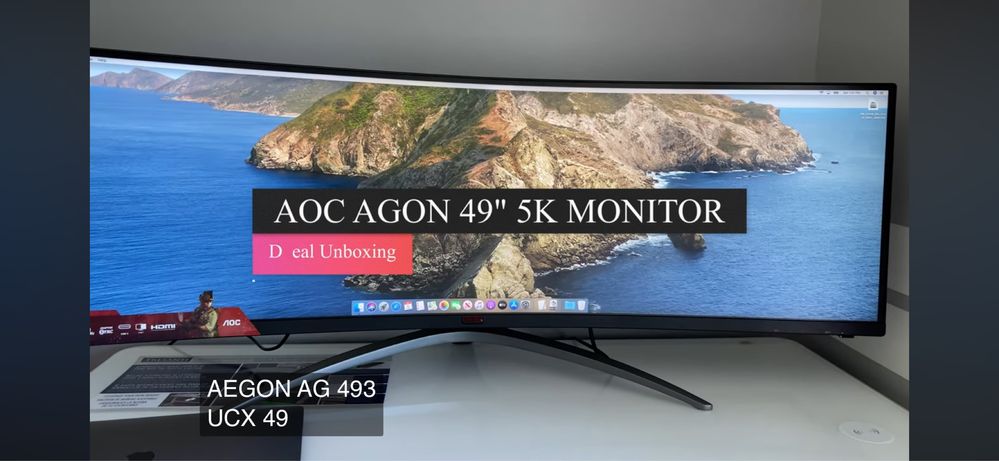 AOC AGON Curved Ігровий монітор 49" AG493UCX