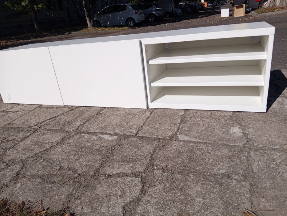 Szafka pod tv ława ikea besta biała