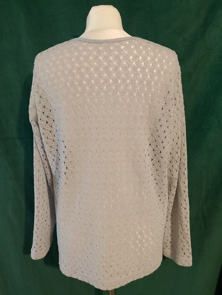 Narzutka, sweter ażurek rozm L,XL