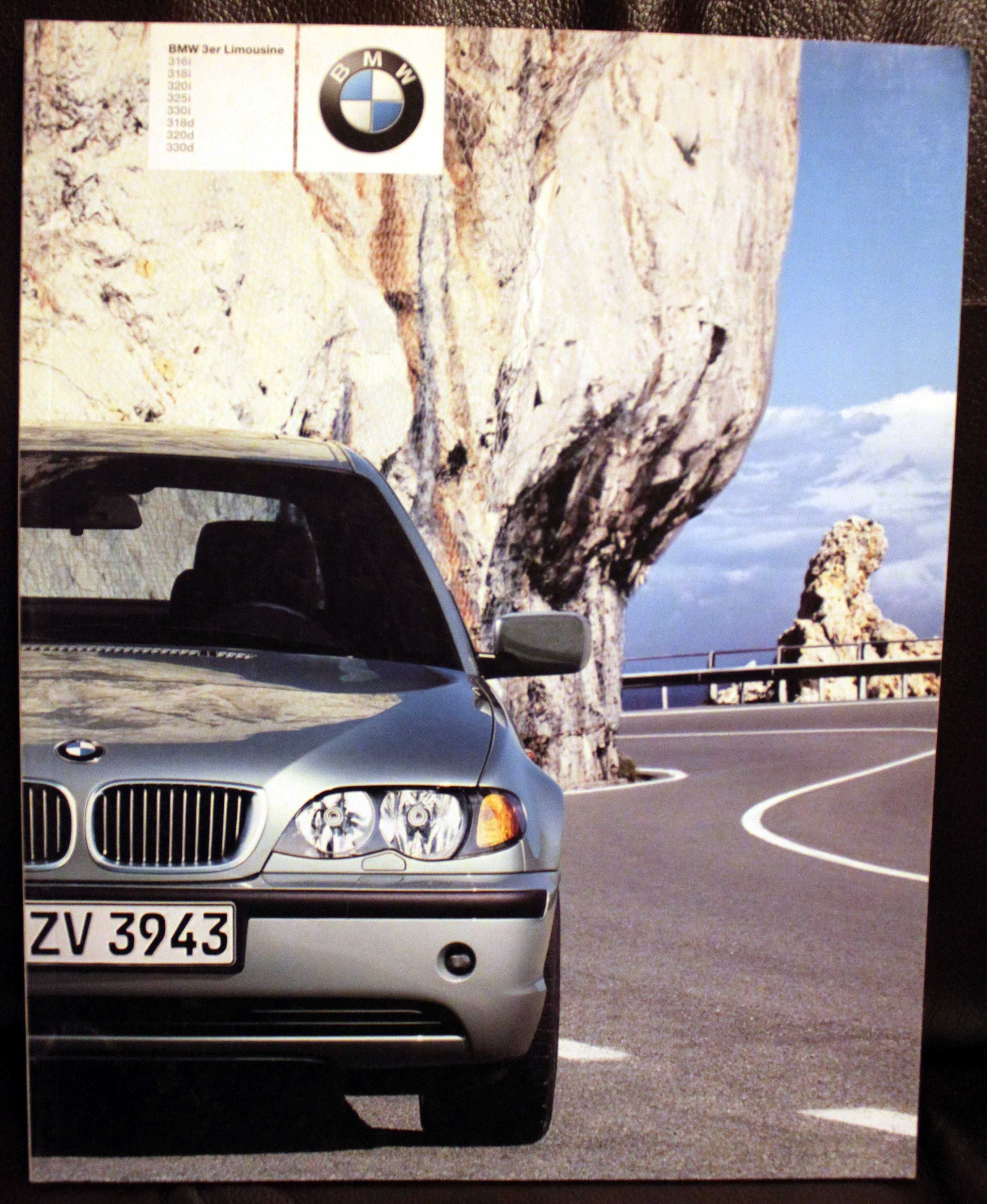 prospekt BWM seria 3 2002 DE