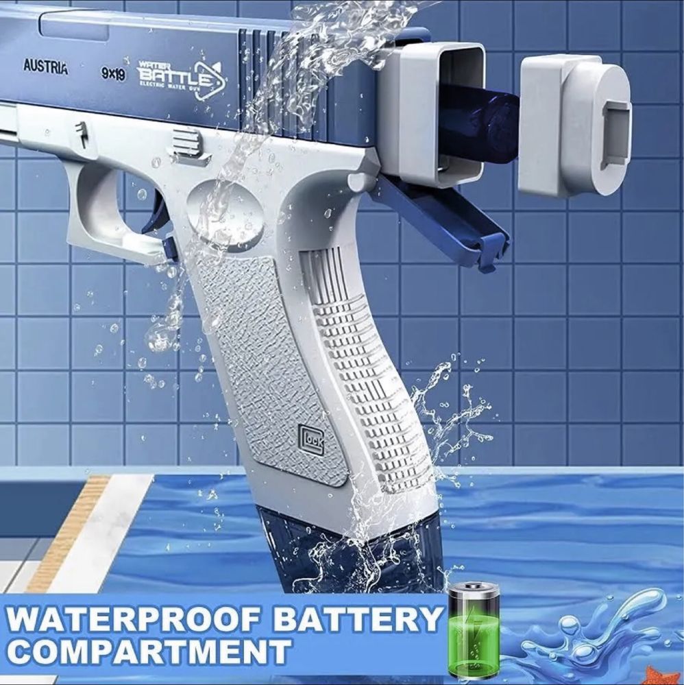 Аккумуляторный водяной пистолет Glock, электрический, водяний пістолет