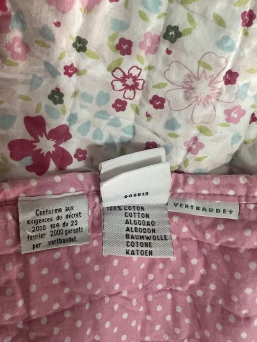 Colcha Patchwork Reversível + 3 almofadas Vertbaudet