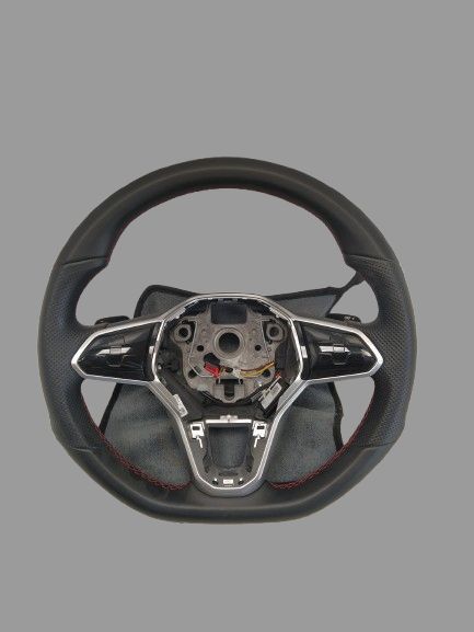 VW GOLF VIII GTI KIEROWNICA MULTIFUNKCYJNA ŁOPATKI CZERWONA NIĆ ORYGINAŁ