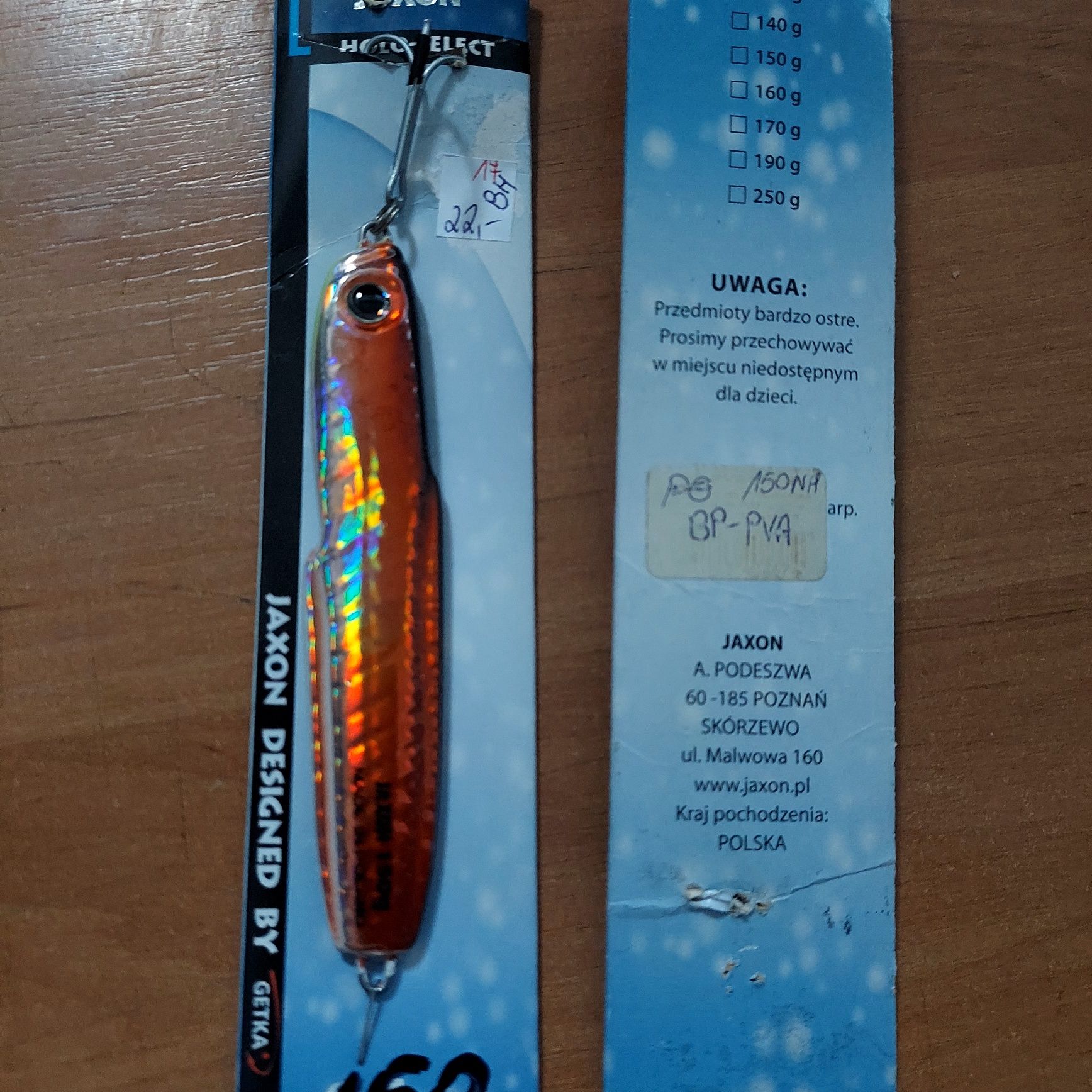 Pilker Jaxon HOLO SELECT Vapur 150 g - 2 szt.