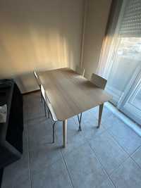 Mesa lisabo + 4 cadeiras