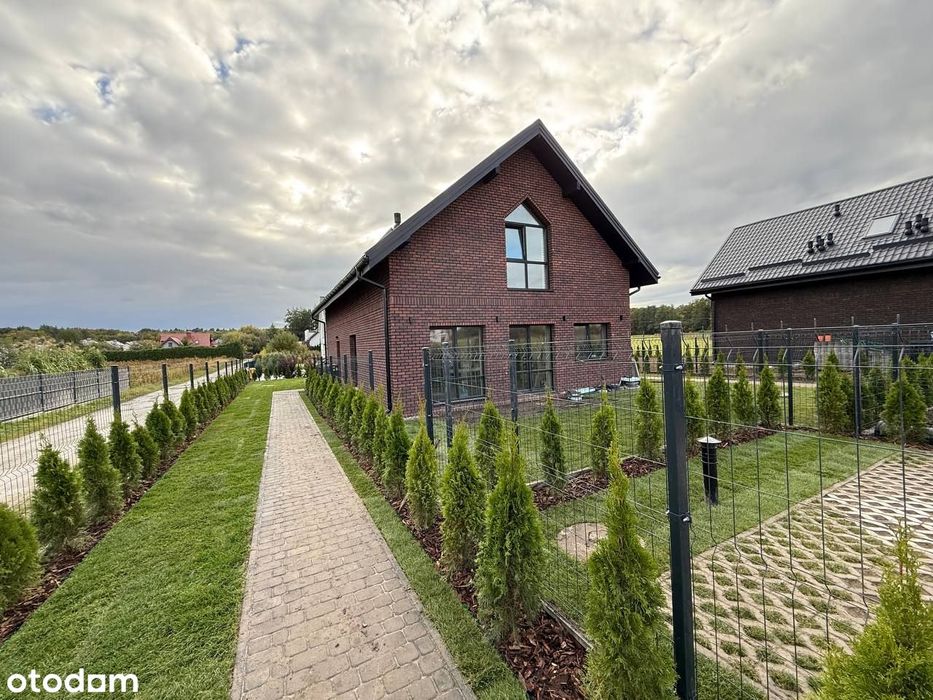 Bliźniak | 86m2 | Cegła Vandersanden na elewacji | Ogródek 200m2