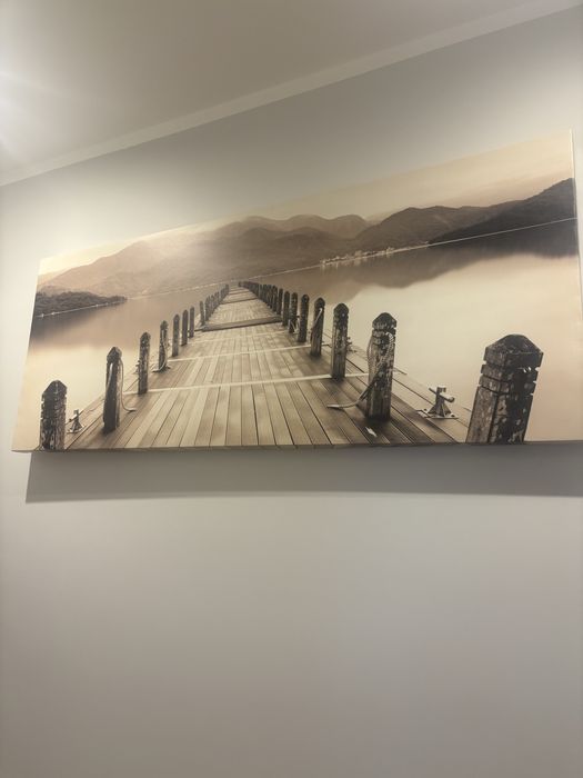 Obraz Molo  czarno -bialy