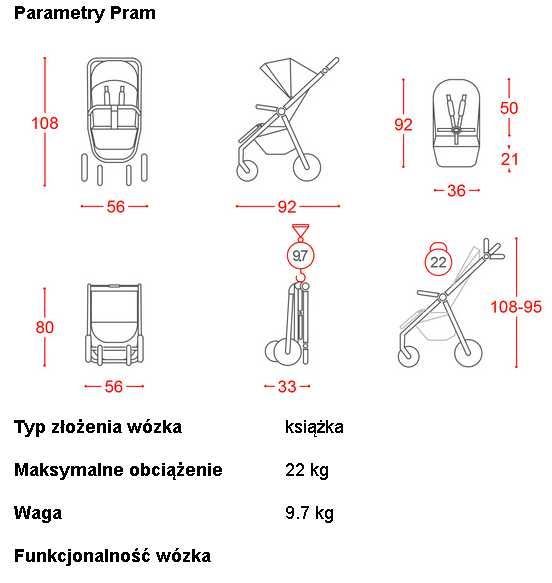 CARMELLO wózek Bravo Cristal Pink