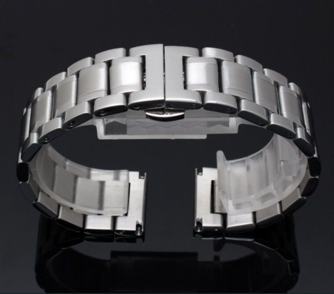 Bracelete Relógio Metálica Solida 20mm  24mm Seiko Breitling Tissot