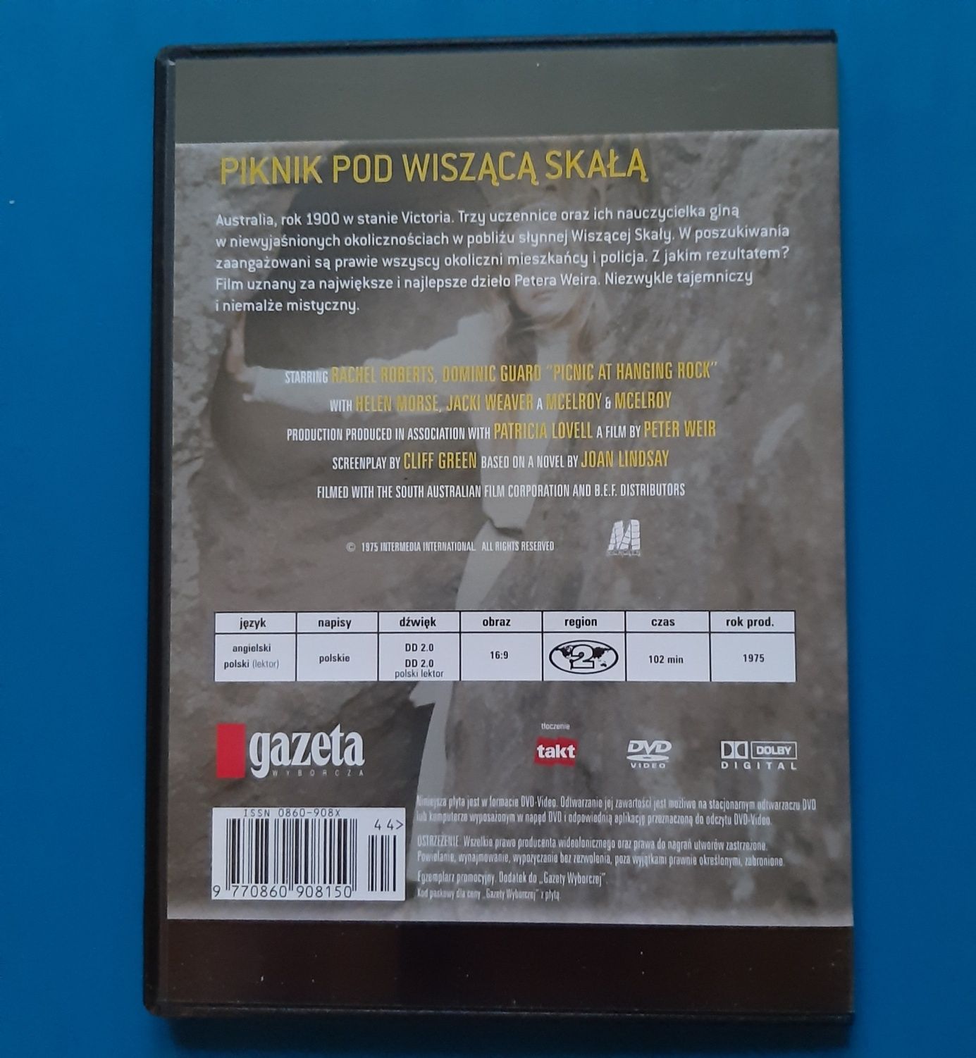 Piknik pod Wiszącą Skałą film DVD Peter Weir tajemniczy mistyczny
