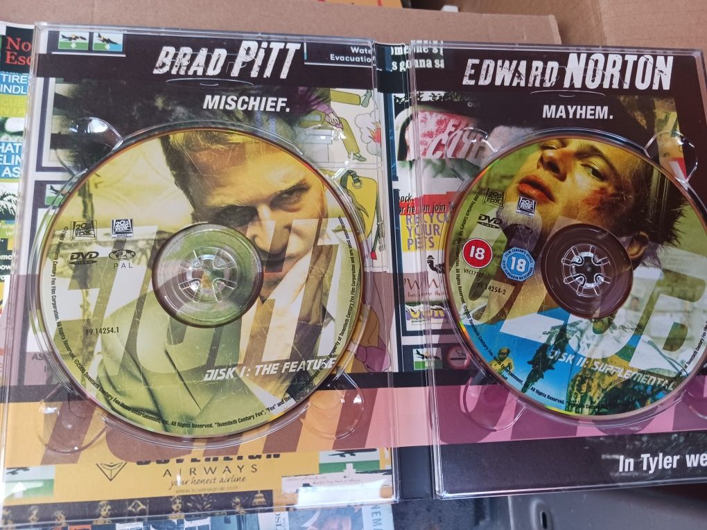 Fight Club DVD + Fight Club 2 Comics - EDIÇÕES ESPECIAIS Colecionador