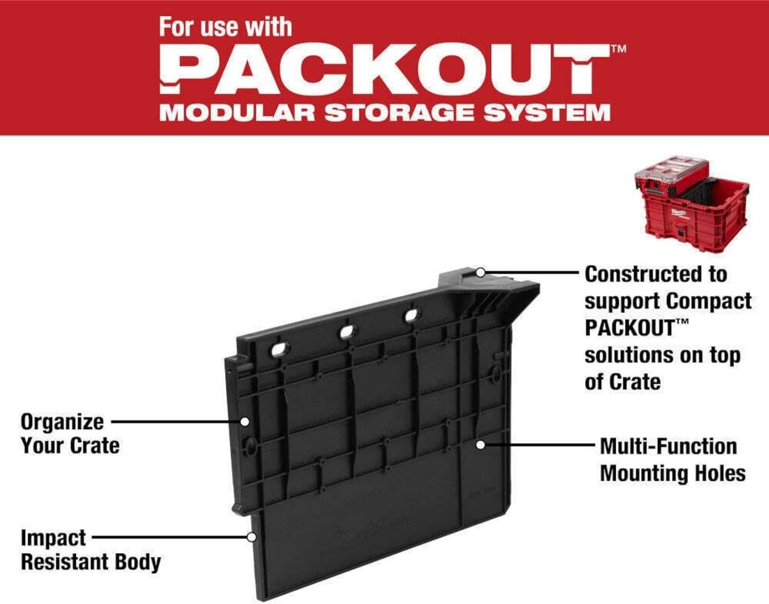 Перегородка Milwaukee PACKOUT™ 48-22-8040 для ящика 48-22-8440