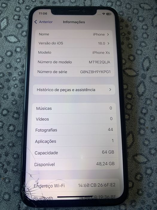 Iphone XS 64gb preto