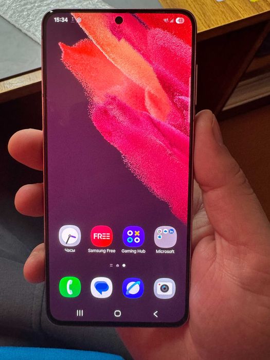 100% оригинальный дисплей Samsung Galaxy S21 5G Phantom Pink SM-G991B