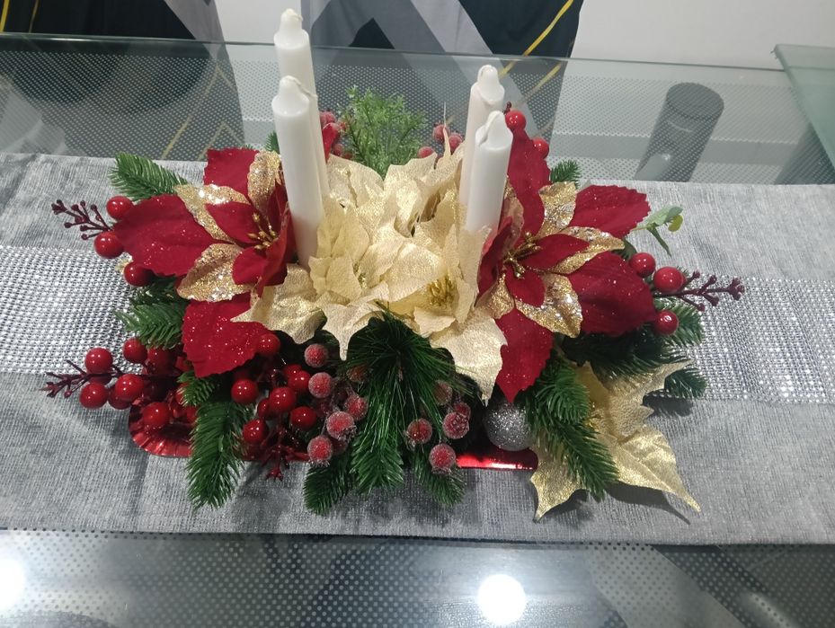 Arranjo mesa de natal