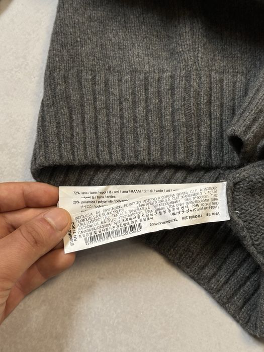 Шерстяной свитер Zara с высоким горлом мужской (оригинал)
