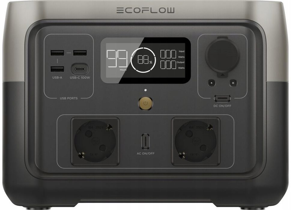 Зарядная станция EcoFlow RIVER 2 Max, 600W/512Wh