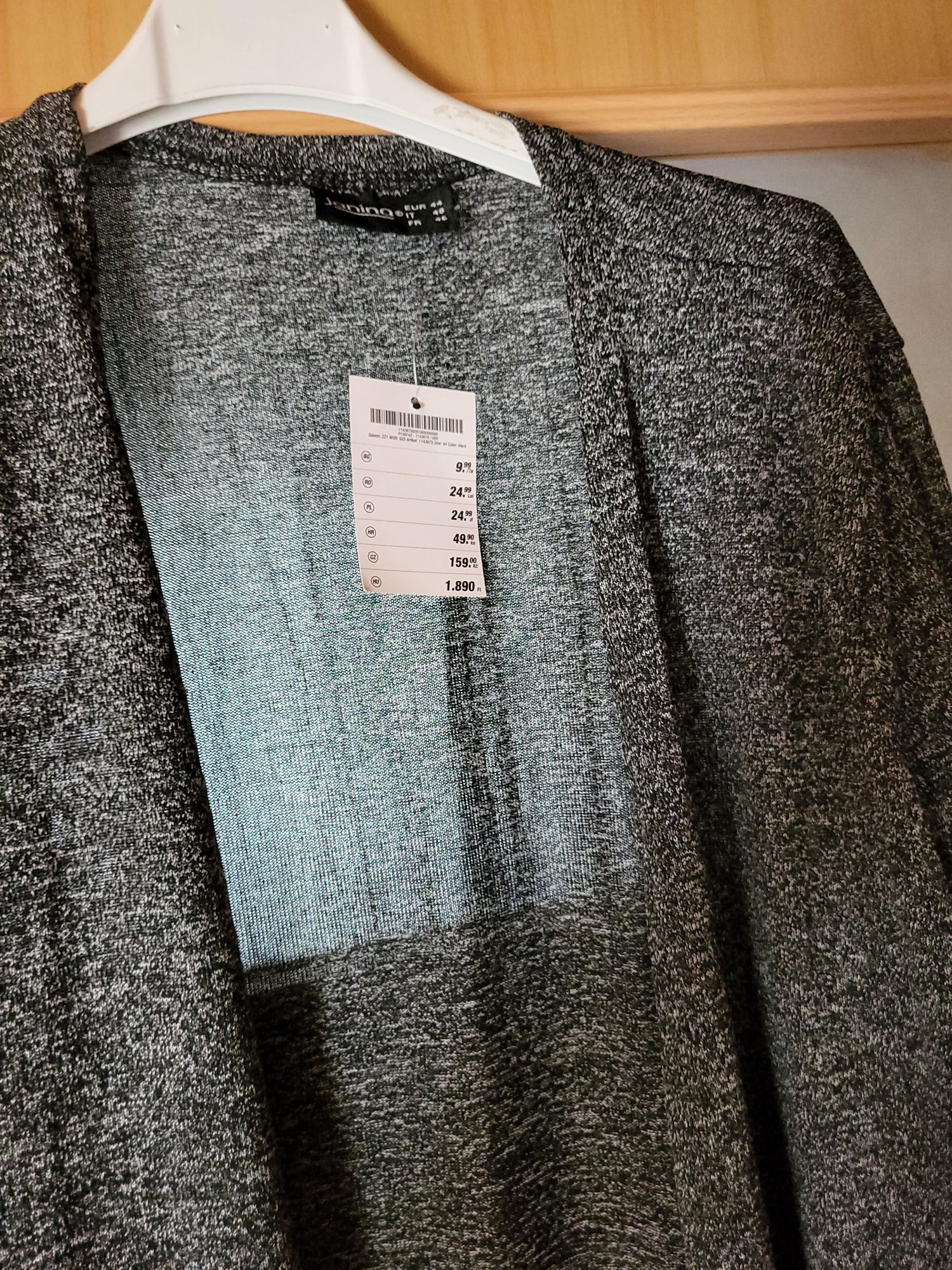 Dluzszy szary sweter XL nowy