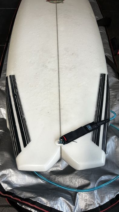 Prancha de surf Lufi Bubble Gum com capa