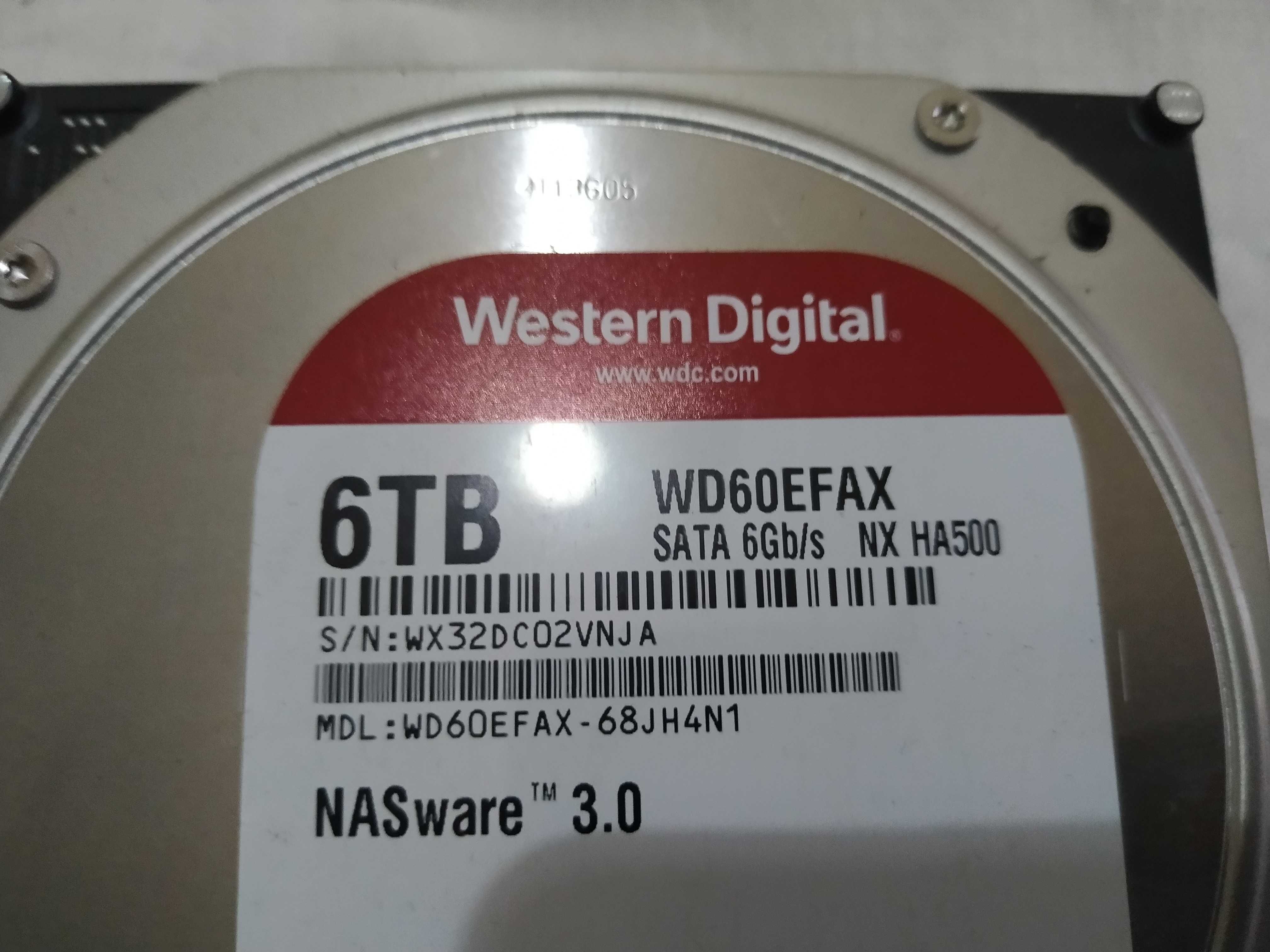 WD Red 6 TB 5400 RPM (WD60EFAX) – HDD NAS, Excelente Estado