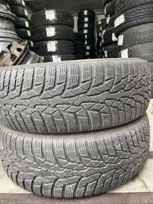 Шины 195/65 R15 Nokian б/у пара зима 6мм U7