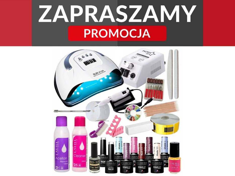 Promocja! Nowy Zestaw do Hybryd Lampa Frezarka Lakiery i Akcesoria!