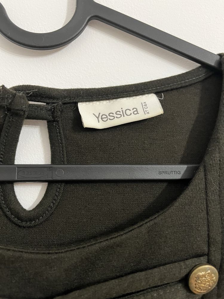 Sukienka zielona Yessica M militarny styl