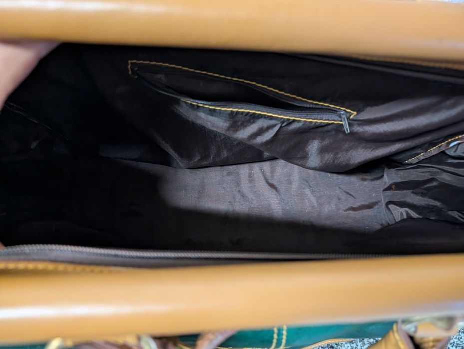 Saco viagem em cabedal e tecido vender urgente