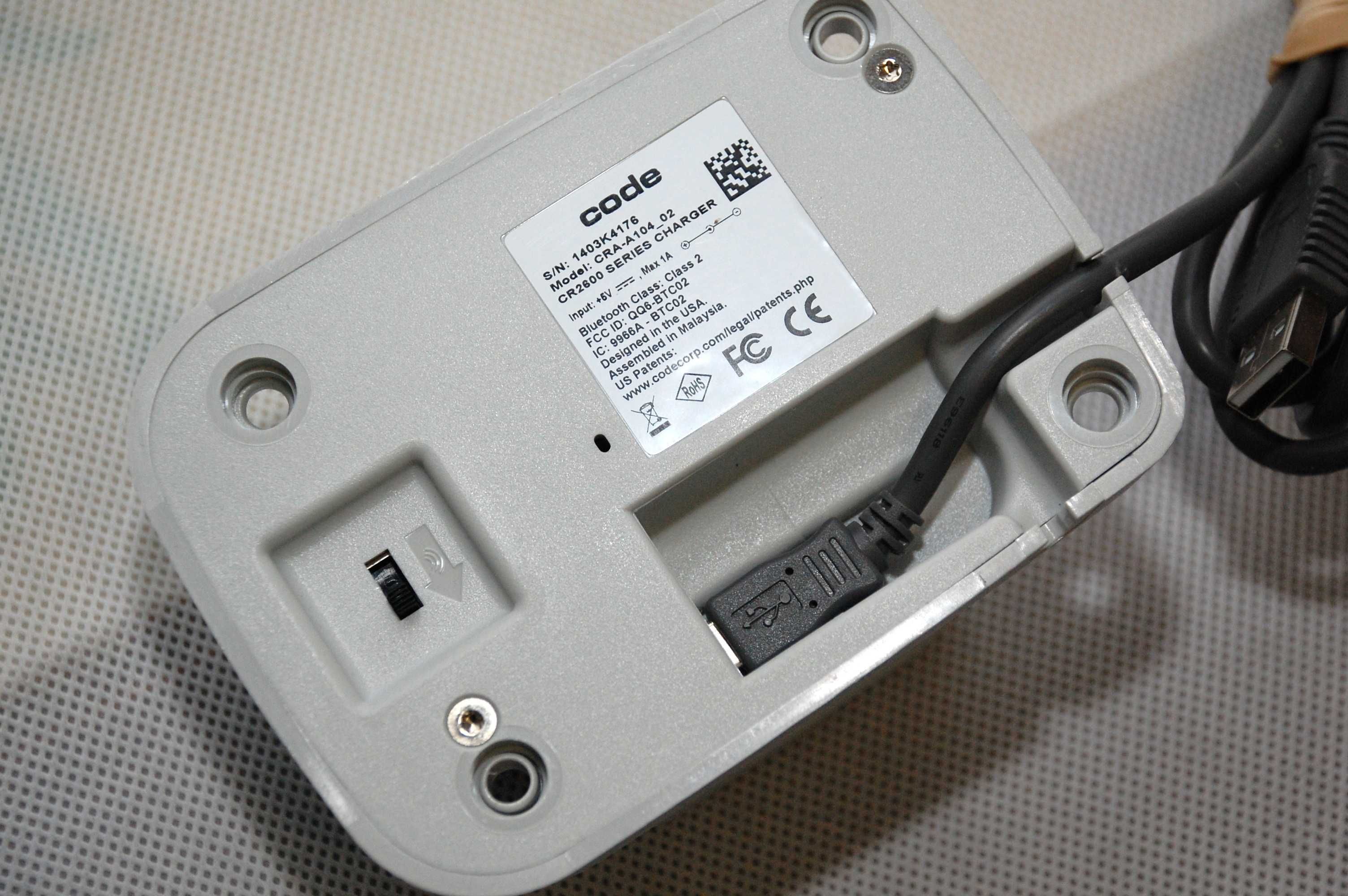 CODE CR2612 безпровідний 2D/QR штрихкод сканер, швидкий, легкий США