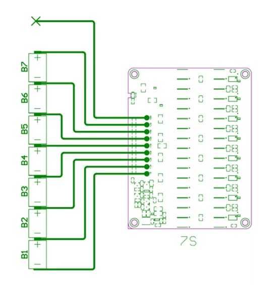 Активний балансир конденсаторний Li-ion/Lifepo4/LTO: 6-8S