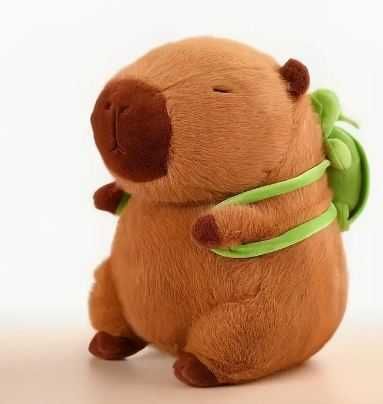 Piękny Prezent Kapibara z Plecakiem Żółwiem  Miś Pluszak