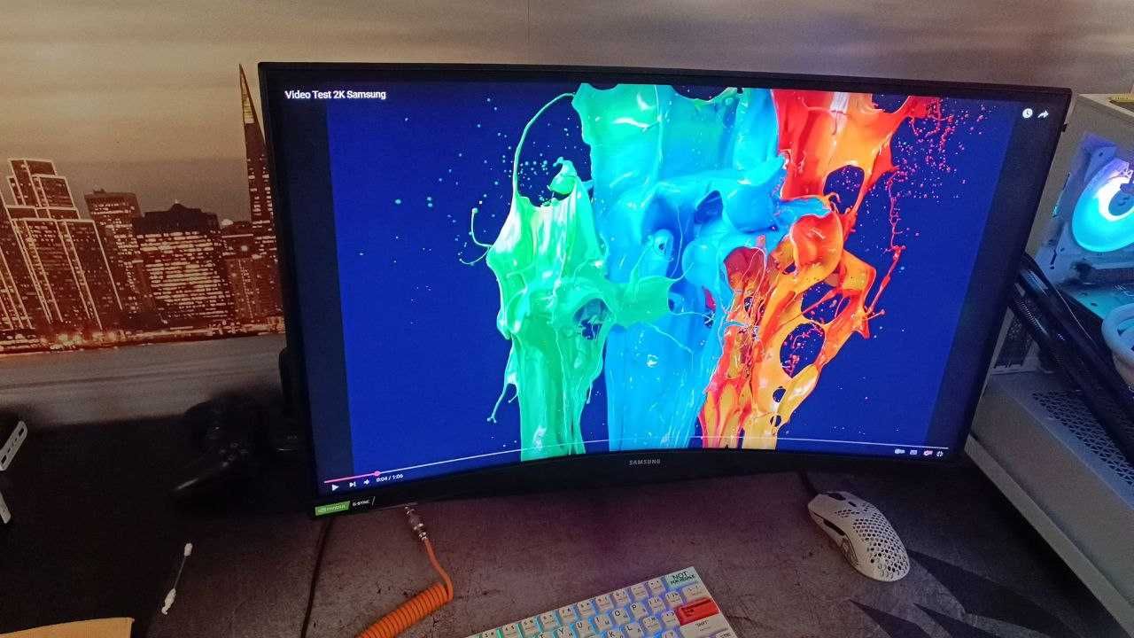 Samsung Odyssey G7 240 гц [27 дюймов 2к] Модель LC27G75TQSIXCI Б/У