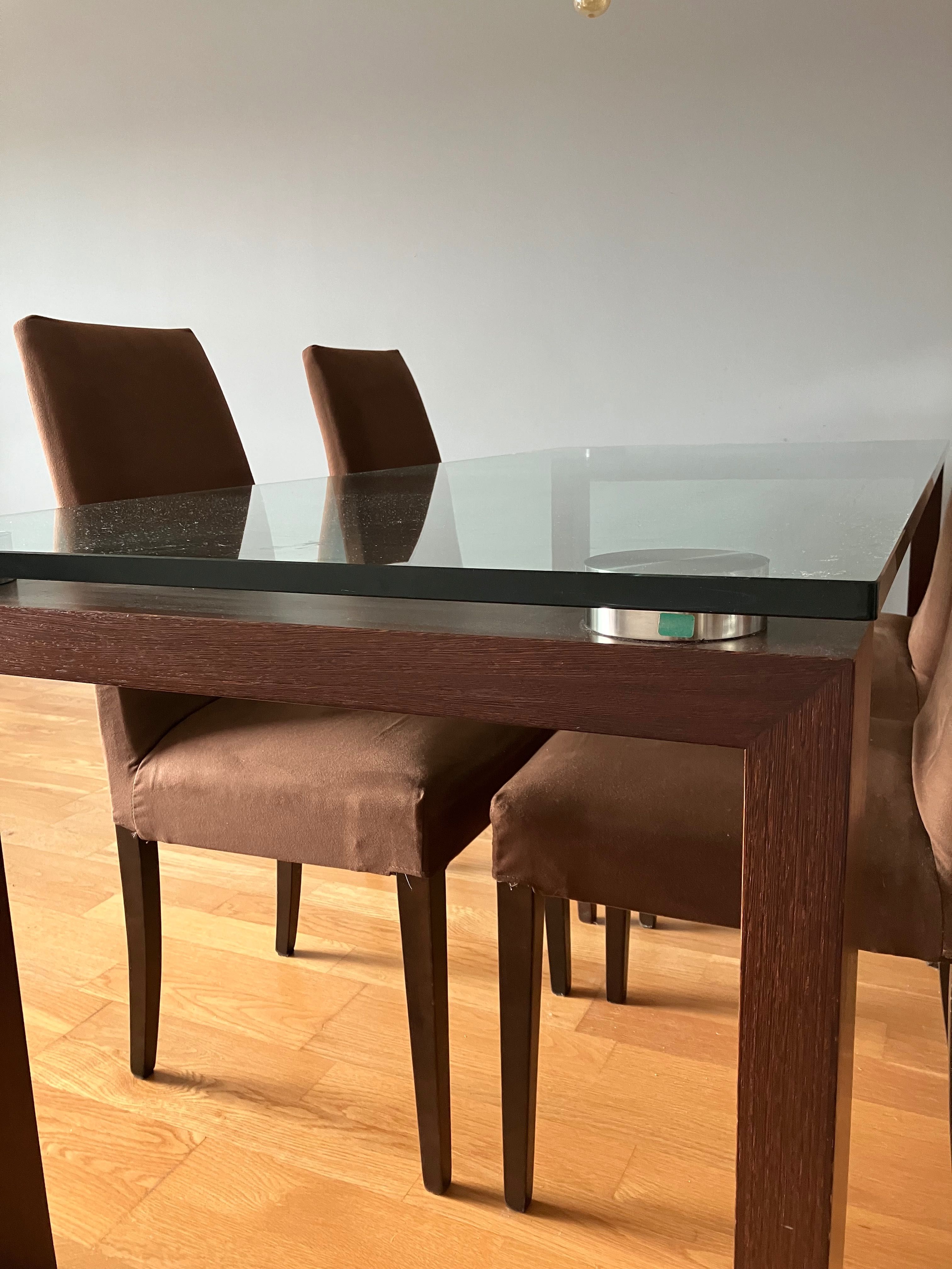 Mesa de vidro e 4 cadeiras (alta qualidade)