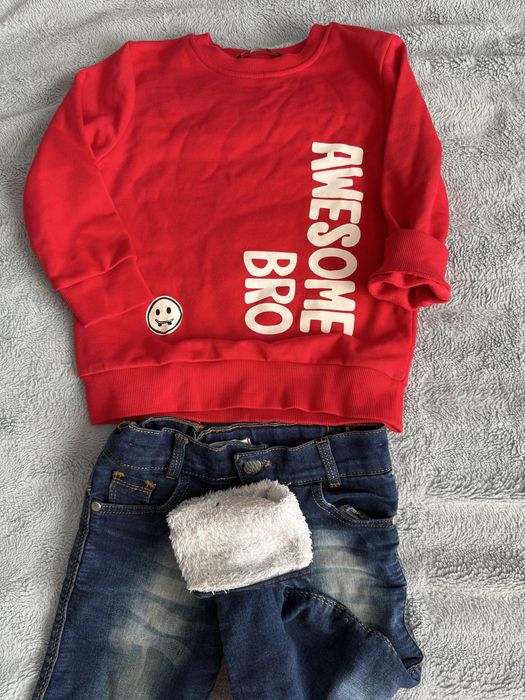 Теплі джинси на хлопчика, теплий реглан, кофта з начесом, George