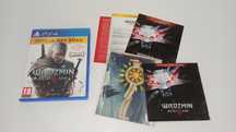 ps4 WIEDŹMIN 3 + SERCE Z KAMIENIA +Krew i Wino PL v2 + muza CD premium