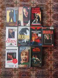 Cassetes VHS de filmes de Terror